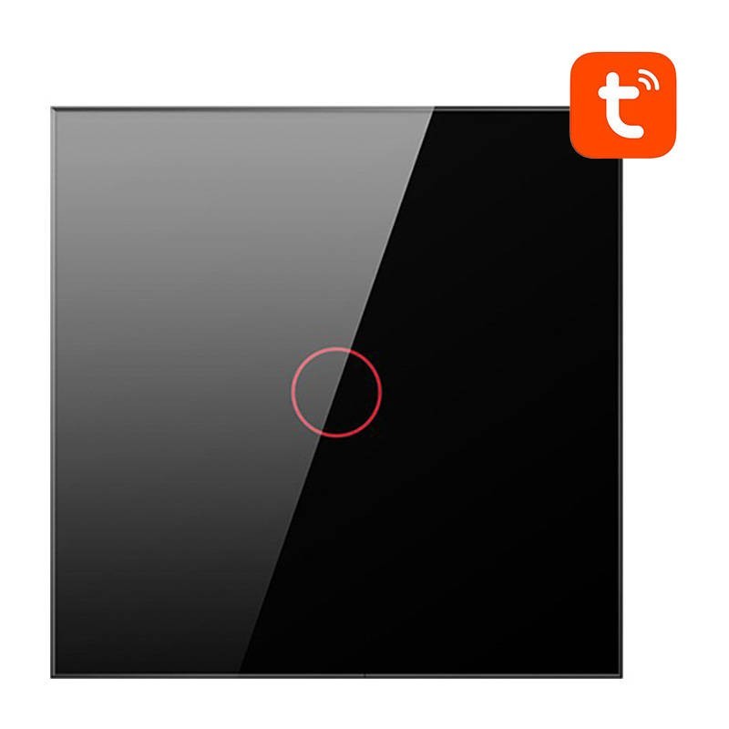 Smart Light Switch ZigBee LZTS02-EU-B1 1 Way No Neutral TUYA (black) Avatto
