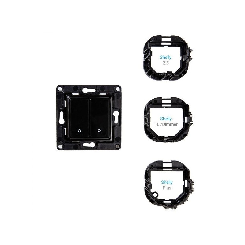 Shelly Wall Switch 2 button - Black