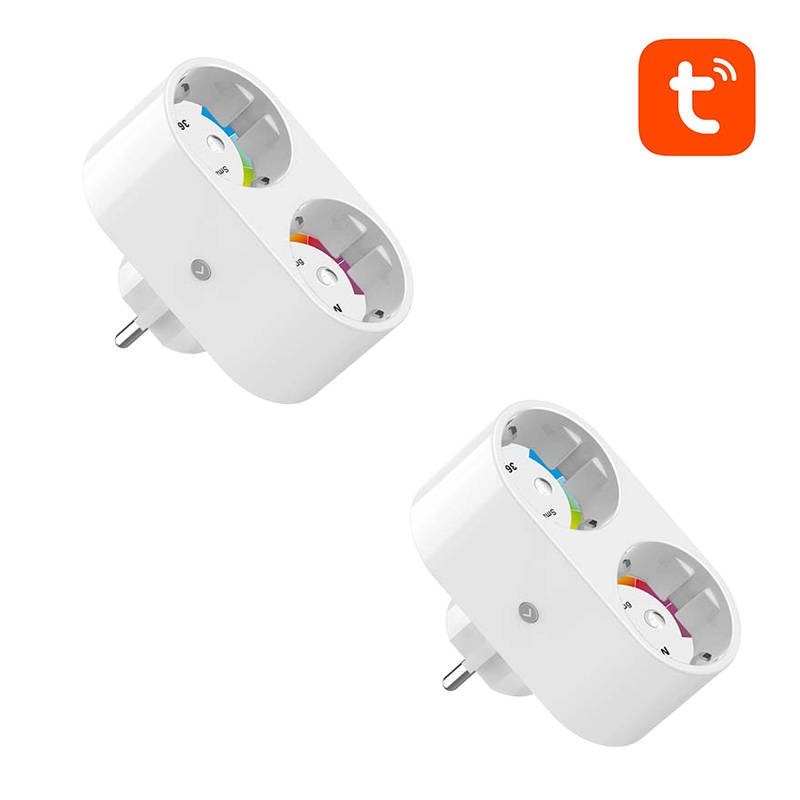 Dual smart plug WiFi SP211 (2-pack) 3500W Tuya Gosund