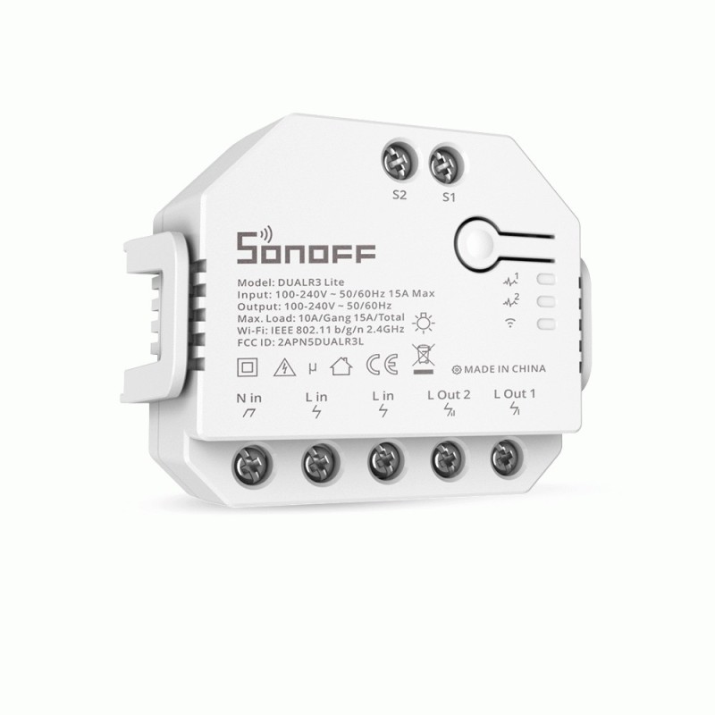 Viedais Wi-Fi slēdzis WiFi Sonoff Dual R3 Lite
