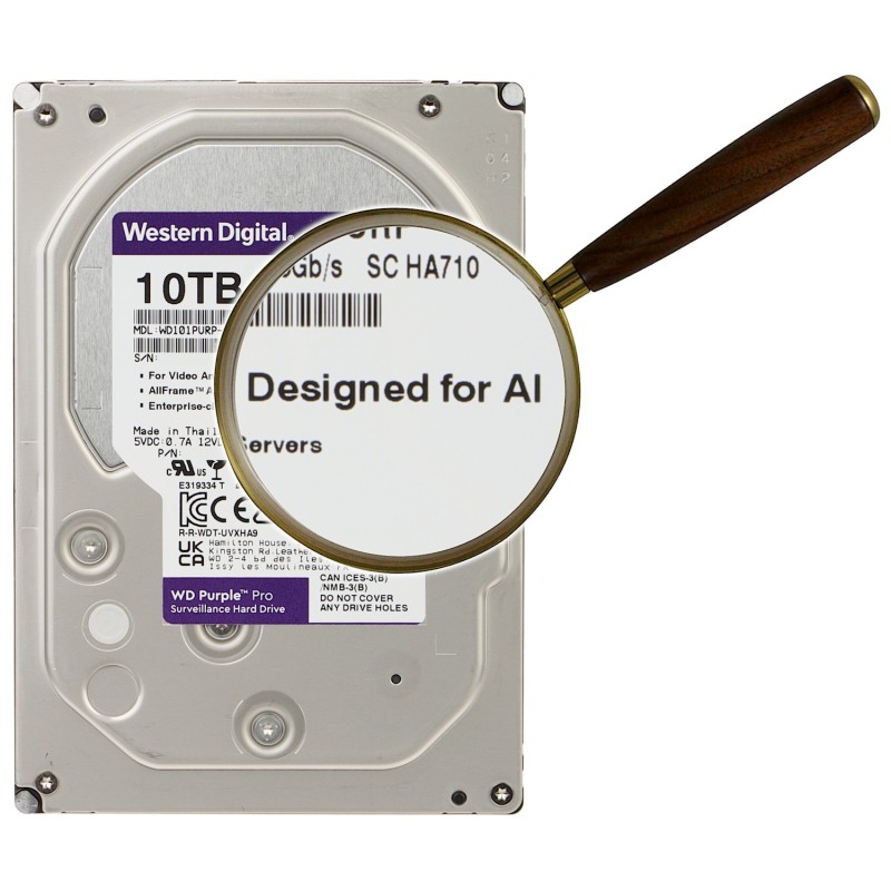 HDD FOR DVR HDD-WD101PURP 10TB 24/7 WESTERN DIGITAL