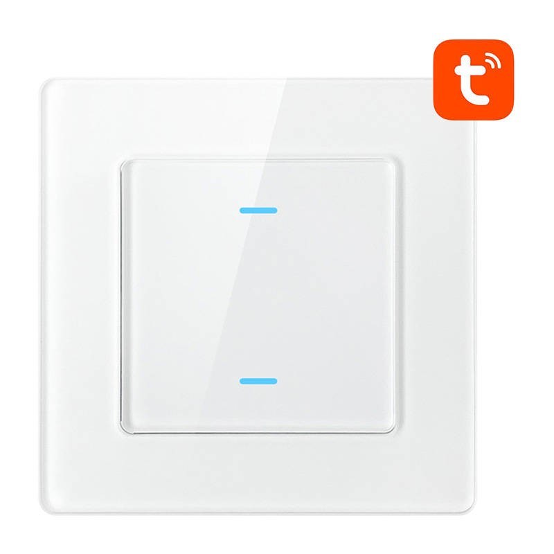 Smart Light Switch WiFi N-TS10-W2 2 Way TUYA (white) Avatto