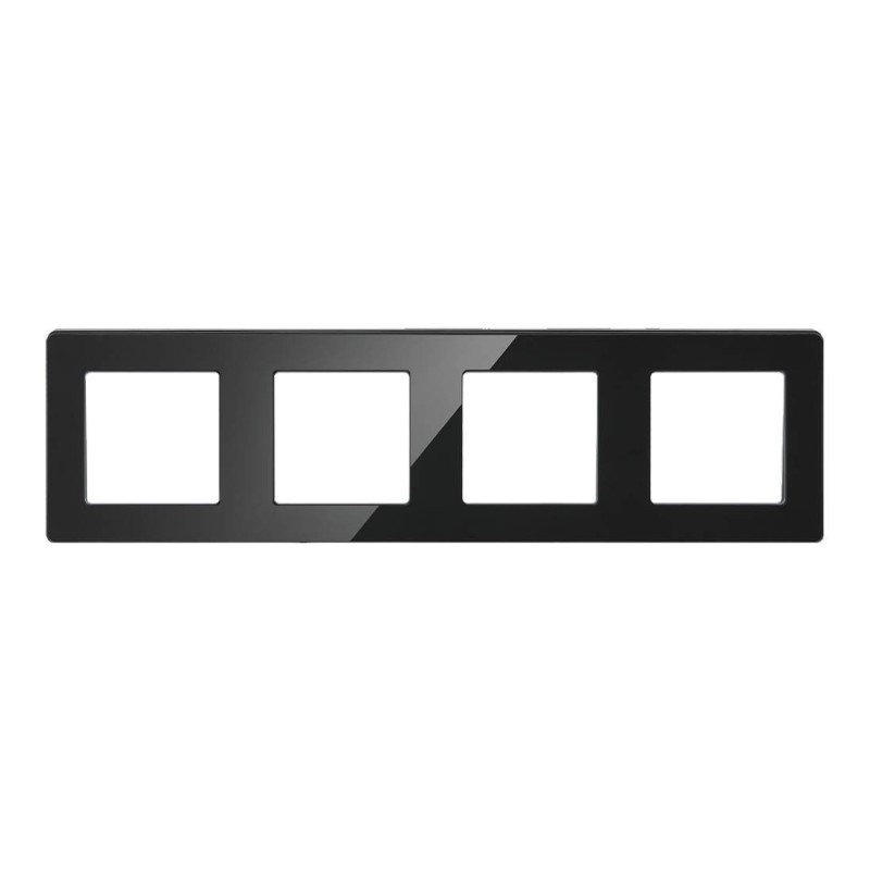Quadruple black GLASS frame from the RM series