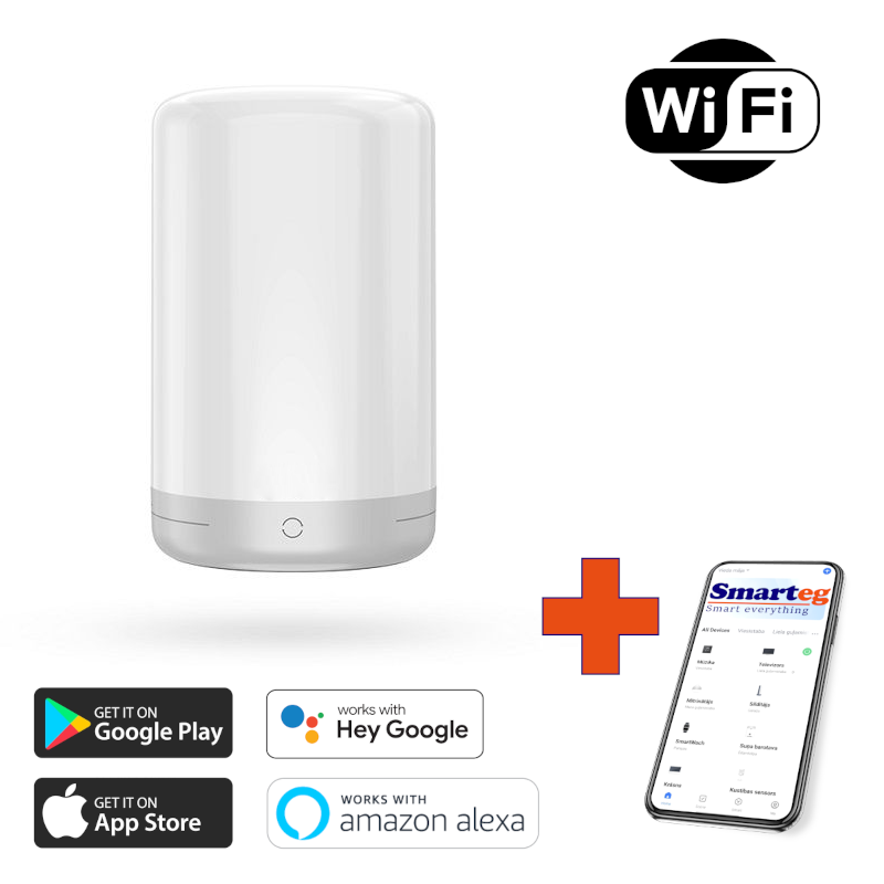 Viedā nakts lampa, RGBW (Wi-Fi)
