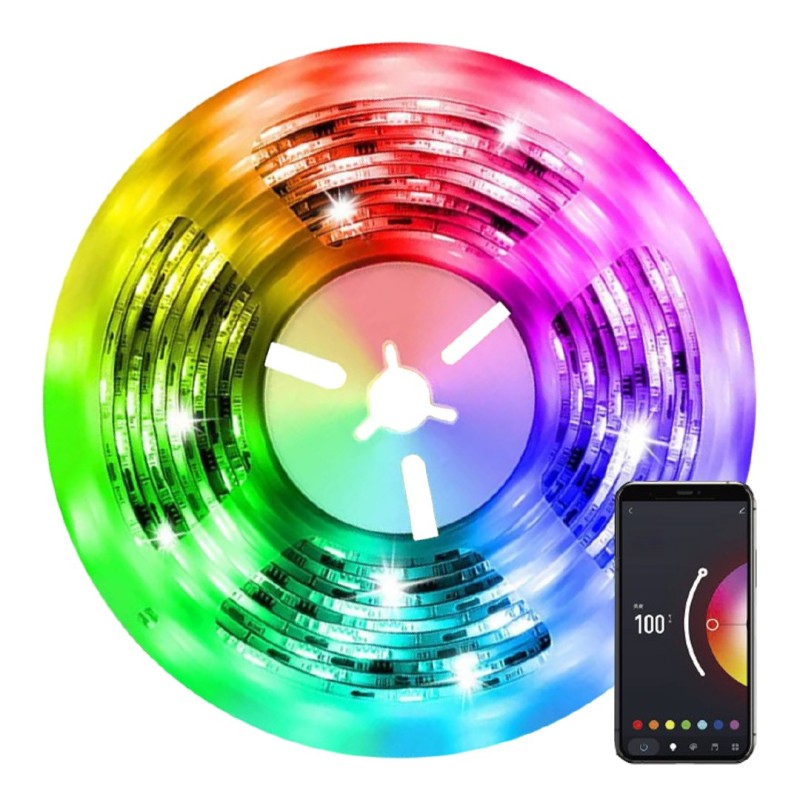 Светодиодная лента  Smart 3 м, RGB+CCT, цветная+диммируемая, zigbee, TUYA, MUSIC