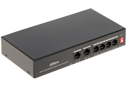 SLĒDZI POE PFS3006-4ET-36 4-PORT DAHUA