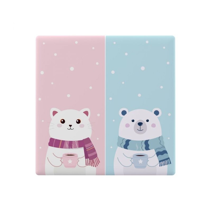 Sonoff Cartoon design front panel for TX Ultimate T5 2C wall switch