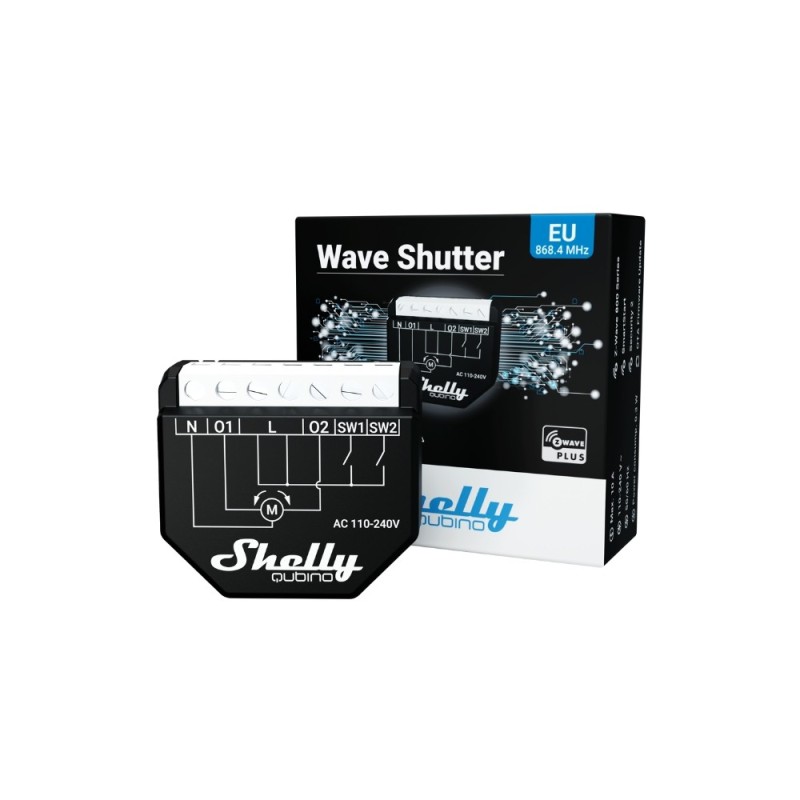Shelly Qubino Wave Shutter smart controller for shutters, with Z-Wave protocol