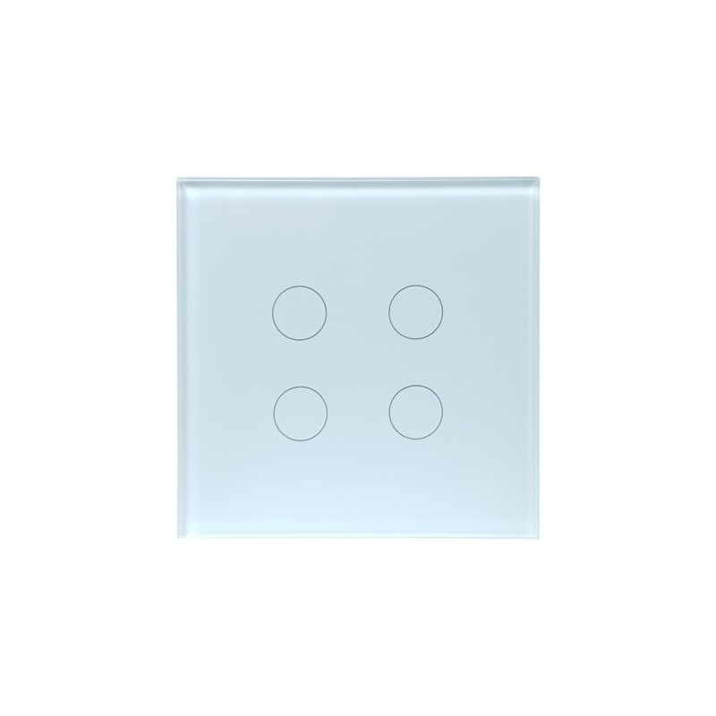 SmartWise T4 EU 4C UNI (R3), black, 4-gang, WiFi+RF smart light switch (works with single-live-wire,