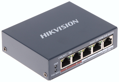 КОММУТАТОР POE DS-3E1105P-EI 4-ПОРТОВЫЙ Hikvision