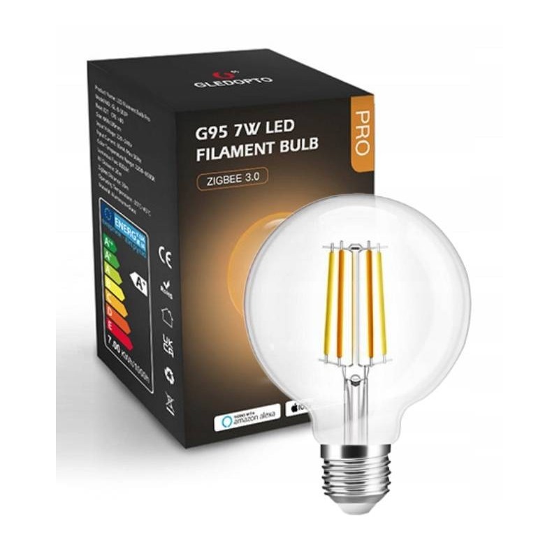 7W CCT White G95 ZigBee GL HUE TUYA bulb