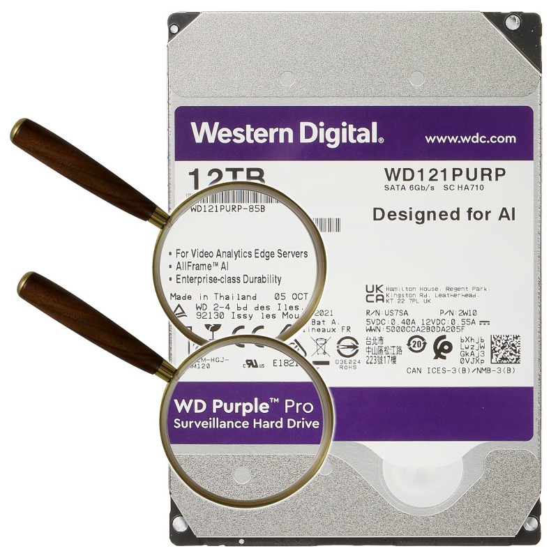 HDD FOR DVR HDD-WD121PURP 12TB 24/7 WESTERN DIGITAL