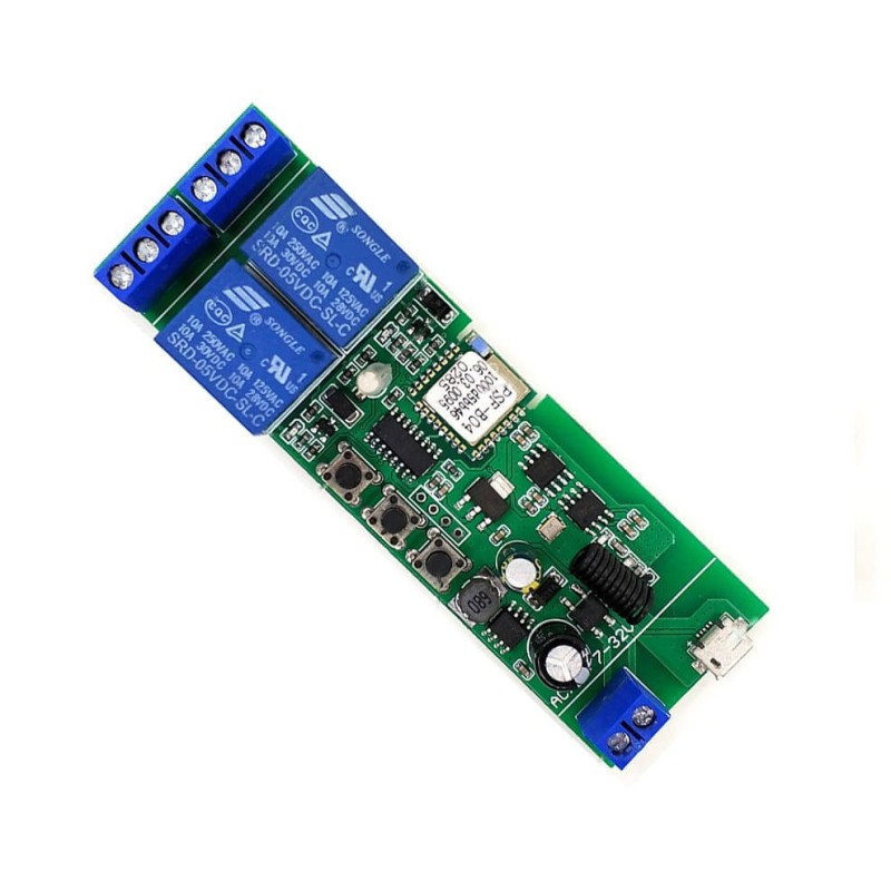 2-канальное реле DC5-32 В Wi-Fi + RF