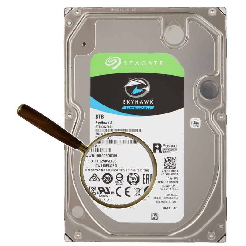 HDD FOR DVR HDD-ST8000VE001 8TB 24/7 SkyHawk AI SEAGATE