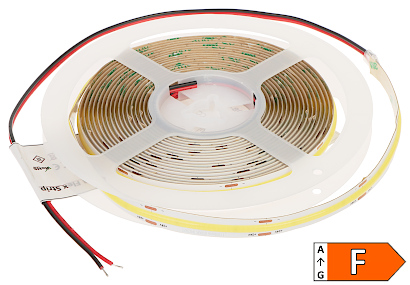 LED GAISMAS STRIP LED-COB-24V/12W-WW/5M - 3000 K MW Lighting