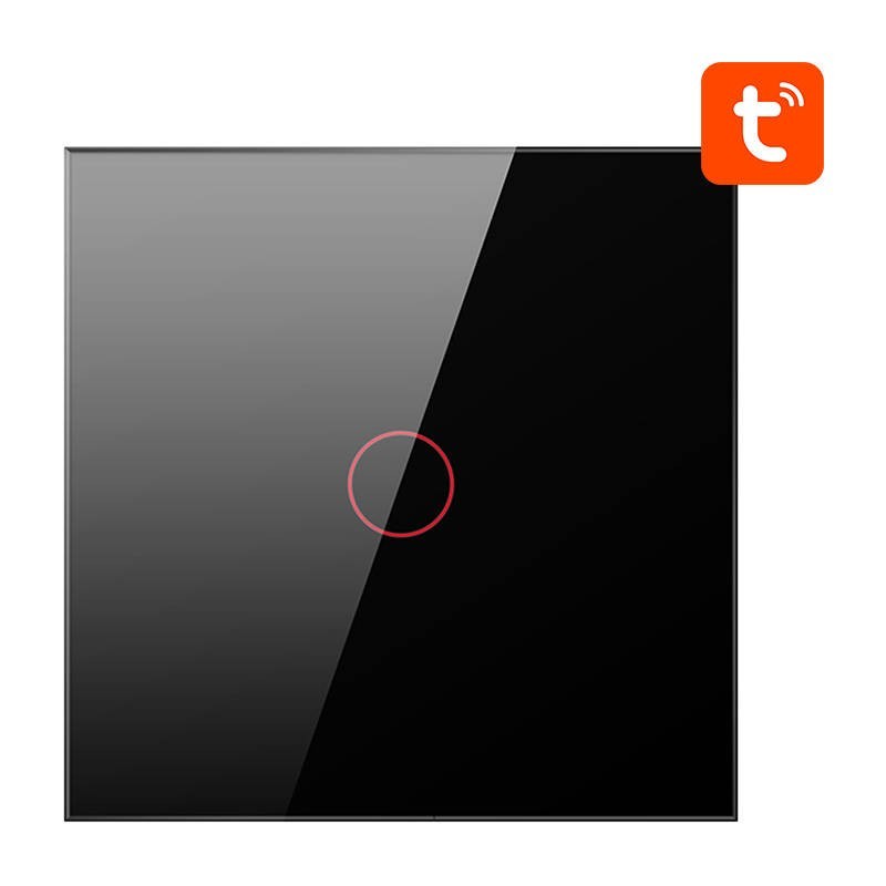 Smart Light Switch ZigBee ZTS02-EU-B1 1 Way TUYA (black) Avatto