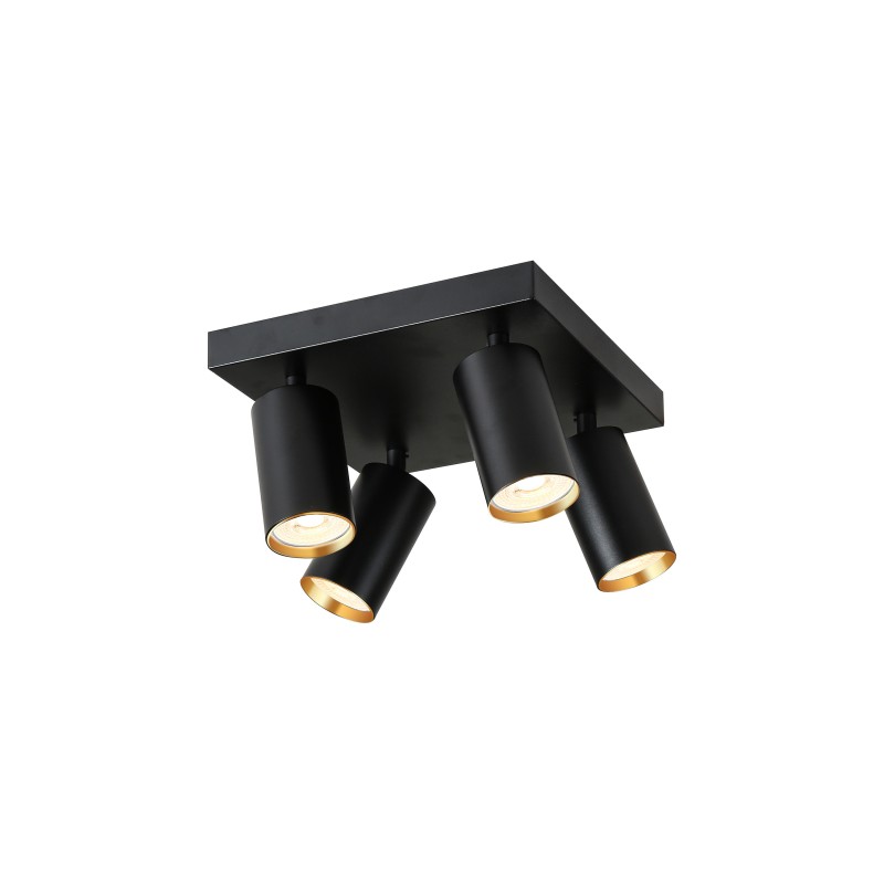 PUNTO-4S viedais prožektors, kvadrātveida 4 galviņas, GU10 4,8W, RGB+CCT Zigbee 3.0