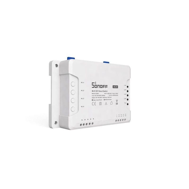 Sonoff 4CH (R3) WiFi viedais 230V maiņstrāvas releja slēdzis ar 4 kanāliem