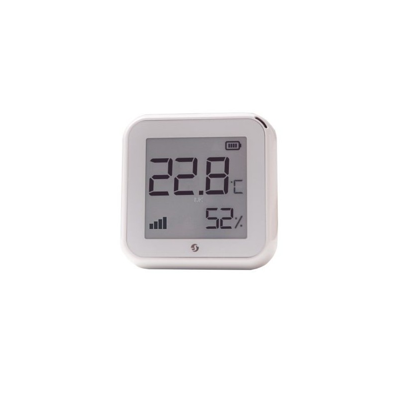 Shelly PLUS H&T Wi-Fi + Bluetooth humidity and temperature sensor with e-paper display (white)