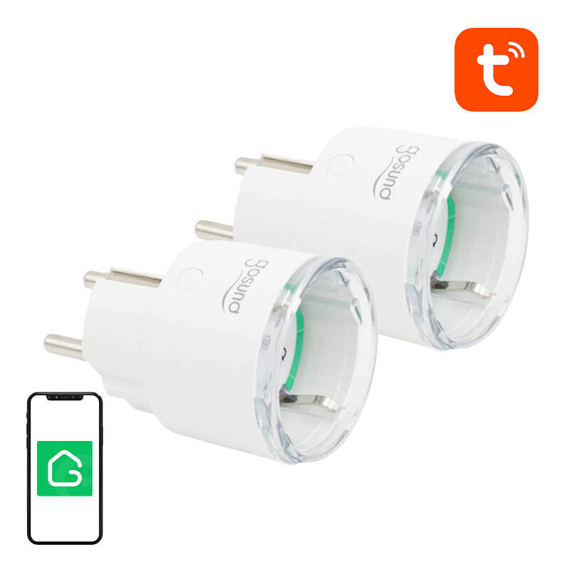 Smart spraudnis WiFi Gosund SP111 3680W 16A, Tuya 2 pack