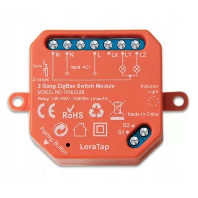 2 bandu Zigbee releja modulis