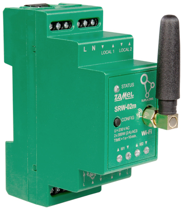 VIEDAIS VADĪTĀJS RUTOŠU SLĒĢIEM SRW-02M Wi-Fi 230&amp,nbsp,V AC ZAMEL
