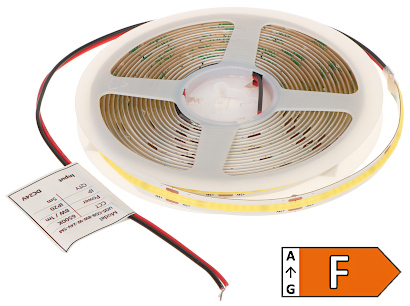 LED GAISMAS STRIP LED-COB-24V/8W-WW/5M - 3000 K MW Lighting