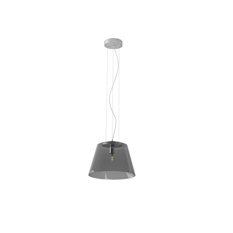 CONO pendant light smoked glass 32cm without power supply and CE