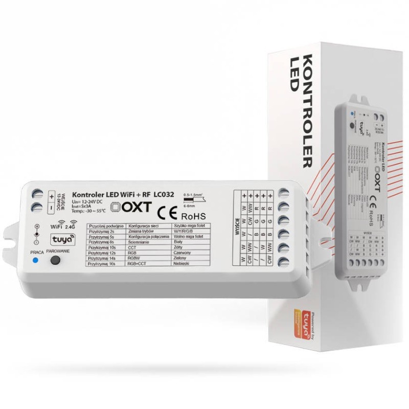 OXT Kontroler LED WIFI + RF RGBW+CCT SD TUYA