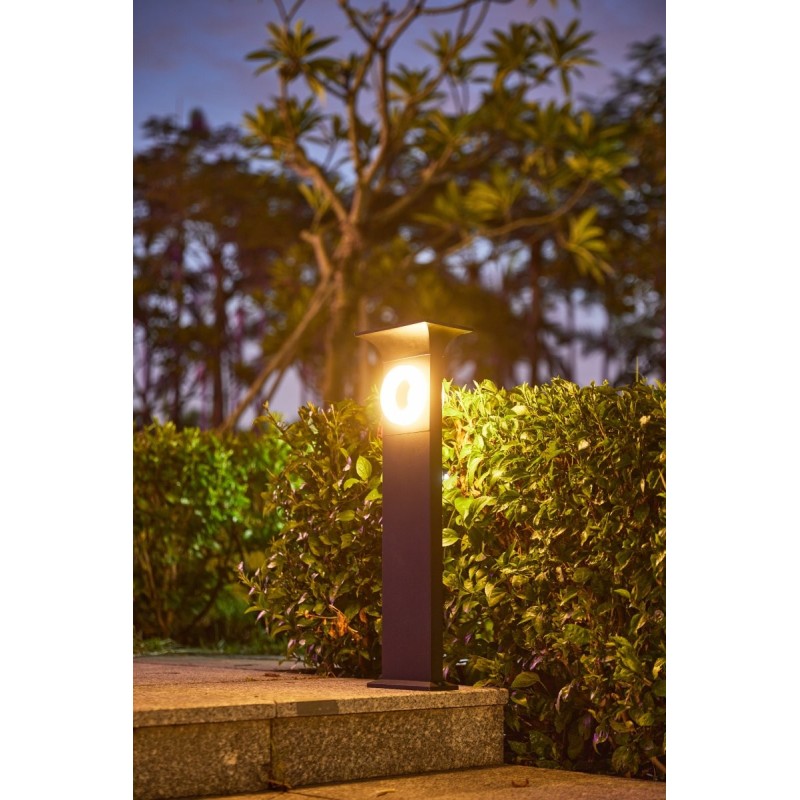 ANEL smart solar luminaire, garden post,CW/W+RGB,IP54,Bluetooth,TUYA,2W