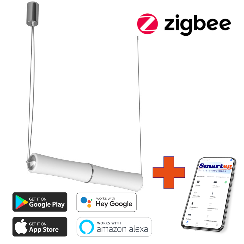 Bambusa šūnu lampa 90cm 30W (Zigbee)