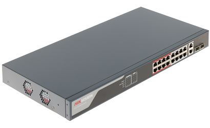 SLĒDZIS POE DS-3E1318P-EI 16 PORTU SFP Hikvision