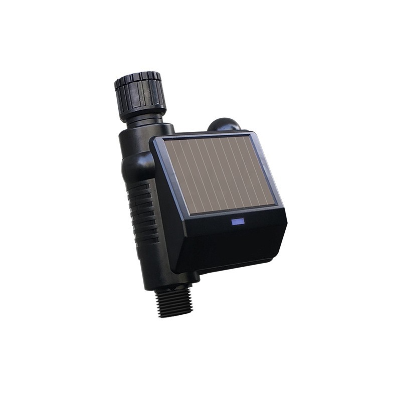 Smart irrigation valve with solar panel + soil moisture sensor, zigbee