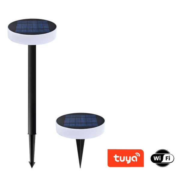 viedā saules spuldze ROUND, RGB, IP65, BT, TUYA