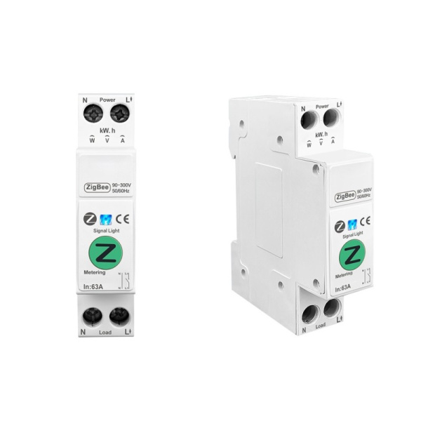 Smart elektroniskais ķēdes pārtraucējs vienfāzes 1-63A, patēriņa mērīšana, Zigbee 3.0