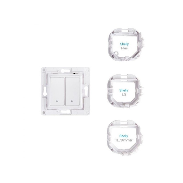 Shelly Wall Switch 2 poga - balta
