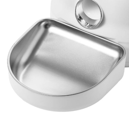 Automātiskā mājdzīvnieku barotava ar plastmasas bļodu Dogness (balta)