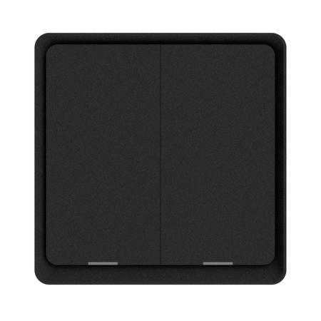 Smart sienas 2 pogu slēdzis Wi-Fi melns