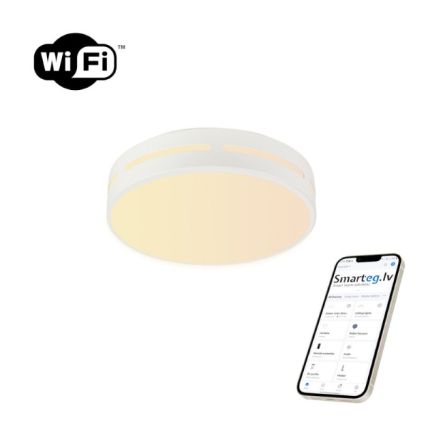 LED RGB griestu lampa apaļa 40cm 24W Wi-Fi