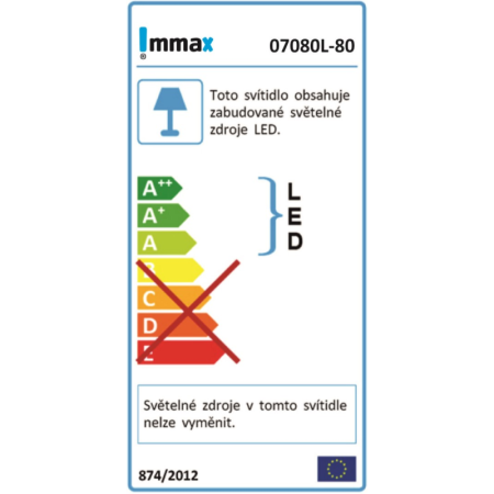Viedā šūnu lampa 80cm 48W melna (Zigbee)