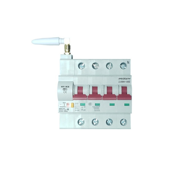 Wi-Fi viedais mini ķēdes pārtraucējs (10A, 3P+1N)