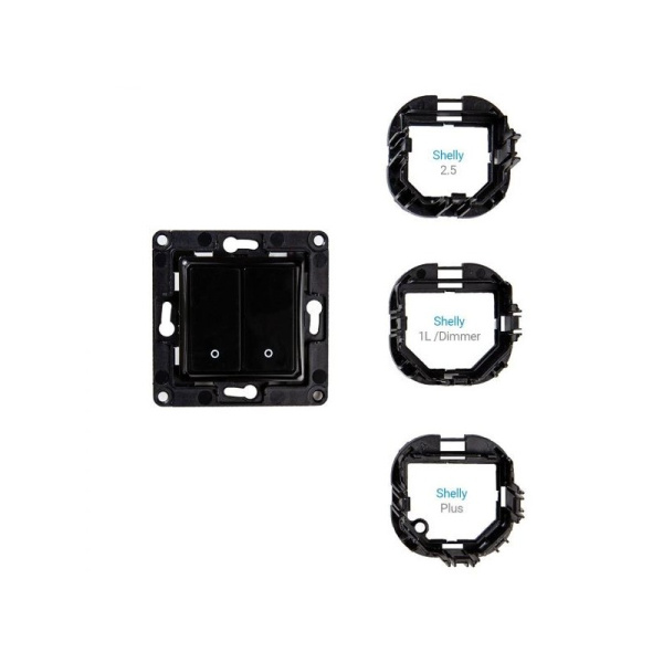 Shelly Wall Switch 2 poga - melna