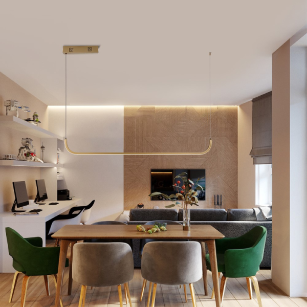 PATTINI Smart piekarams gaismeklis 120cm 26W 1820lm zelta Zigbee 3.0