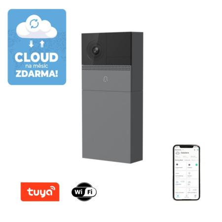 Smart Video zvans, WiFi, pelēks