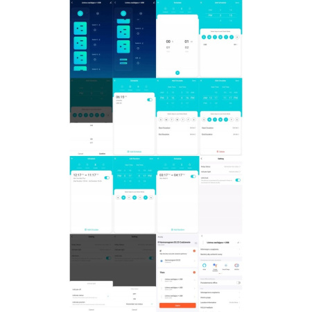 Listwa 4 porty 230V + 2 USB ZigBee 3.0 TUYA