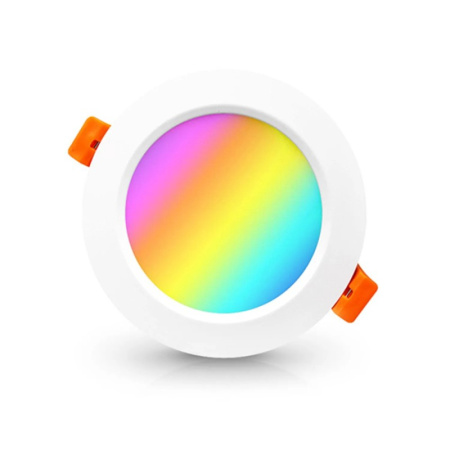 Viedā, apaļā padziļinātā lampa ar regulējamu RGBCCT 6 collu WiFi TUYA