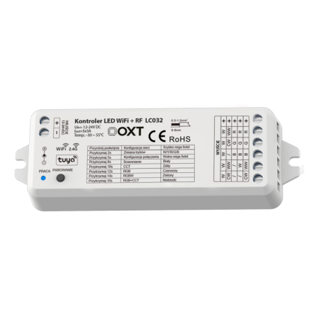 OXT Kontroler LED WIFI + RF RGBW+CCT SD TUYA