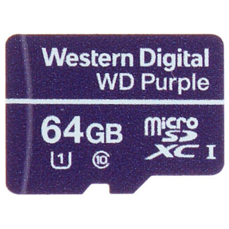 ATMIŅAS KARTE SD-MICRO-10/64-WD UHS-I, SDHC 64 GB Western Digital