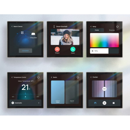 Panelis Alexa LCD 4 multibramka ZigBee WiFi BT TUYA