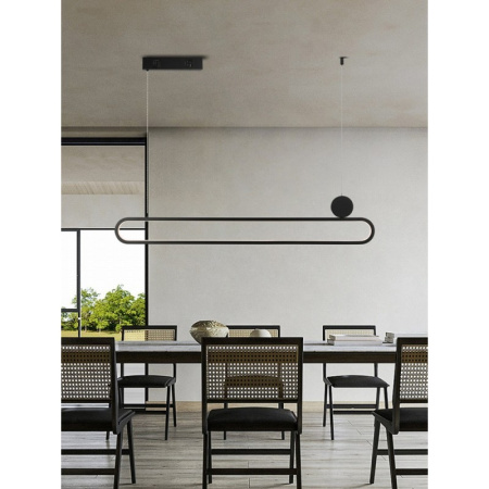 OVALE Smart piekarams gaismeklis melns 122cm 50W Tuya WiFi ar BEACON atbalstu